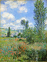 Lane in the Poppy Fields, Ile Saint-Martin, 1880, monet