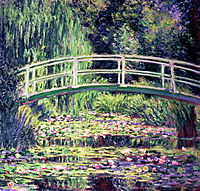 Lily pond, Japanese bridge, 1899, monet