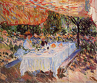 Lunch under the Canopy, 1883, monet