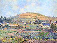 The Mount Riboudet in Rouen at Spring, 1872, monet