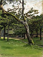 Norman Farm through the Trees, monet