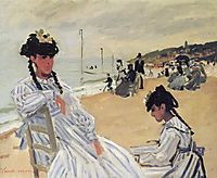 On the Beach at Trouville, 1870, monet