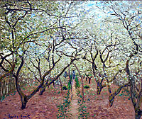 Orchard in Bloom, 1879, monet