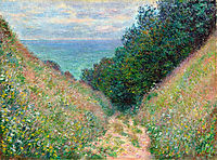 Path at La Cavee, Pourville, 1882, monet