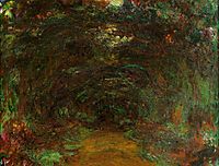 Path under the Rose Trellises, Giverny, 1922, monet