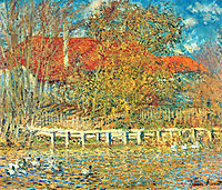 The Pond with Ducks in Autumn, 1873, monet