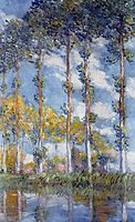 Poplars, 1891, monet