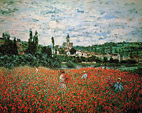 Poppy Field near Vetheuil, 1879, monet