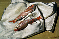 Red Mullets, 1869, monet