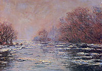 River Thawing near Vetheuil, 1880, monet
