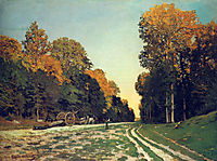 The Road from Chailly to Fontainebleau, 1864, monet