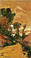 The Road to the Farm of Saint-Simeon, 1864, monet