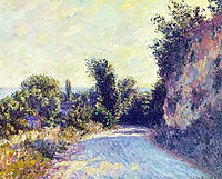 Road near Giverny 02, 1885, monet