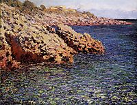 Rocks on the Mediterranean Coast, 1888, monet
