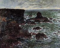 Rocky Coast and the Lion Rock, Belle-Ile, 1886, monet