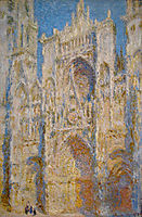 Rouen Cathedral, West Facade, Sunlight, 1894, monet