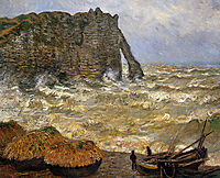Rough Sea at Etretat, 1883, monet