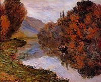 Rowboat on the Seine at Jeufosse, 1884, monet