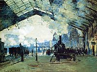 Saint-Lazare Gare,  Normandy Train, 1887, monet