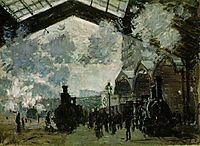 Saint-Lazare Station, 1877, monet