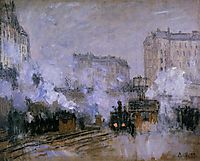 Saint-Lazare Station, Arrival of a Train, 1877, monet