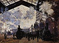 Saint-Lazare Station, Exterior View, 1877, monet