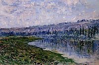The Seine and the Chaantemesle Hills, 1880, monet