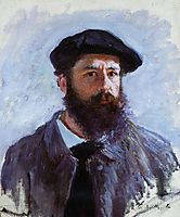 Self-Portrait with a Beret, 1886, monet