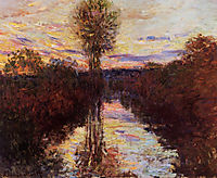 The Small Arm of the Seine at Mosseaux, Evening, 1878, monet