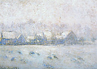 Snow Effect, Giverny, 1893, monet