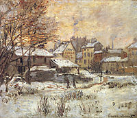 Snow Effect with Setting Sun, 1875, monet