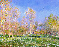 Springtime in Giverny, 1890, monet