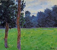 Two Trees in a Meadow, 1886, monet