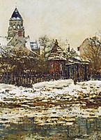 Vetheuil, The Church  in Winter, 1879, monet