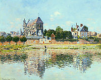 View of the Church at Vernon, 1883, monet