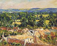 View on village of Giverny, 1886, monet