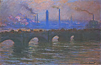 Waterloo Bridge, Overcast Weather, 1904, monet