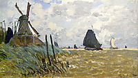 Windmill near Zaandam, 1871, monet