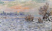 Winter on the Seine, Lavacourt, 1880, monet