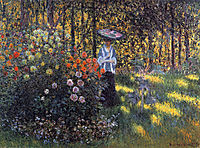 Woman with a Parasol in the Garden in Argenteuil, 1875, monet