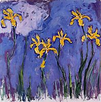 Yellow Irises with Pink Cloud, 1917, monet