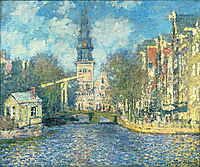 Zuiderkerk in Amsterdam, 1874, monet