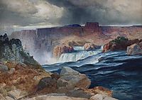Shoshone Falls, Snake River, Idaho, 1875, moran
