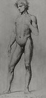 Male nude, 1860, moreau