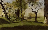 View of the Villa Borthese, 1858, moreau