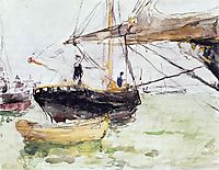 Aboard a Yacht, 1875, morisot