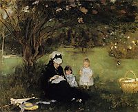Beneath the Lilac at Maurecourt, 1874, morisot