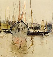 Boats Entry to the Medina in the Isle of Wight, 1875, morisot