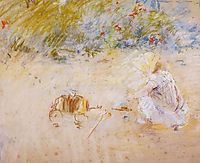 Child Playing in the Garden, 1882, morisot