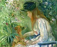 Girl with Dog, 1892, morisot